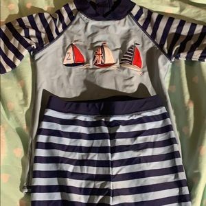 JoJo Maman Bebe Swim Outfit for Boys Size 5